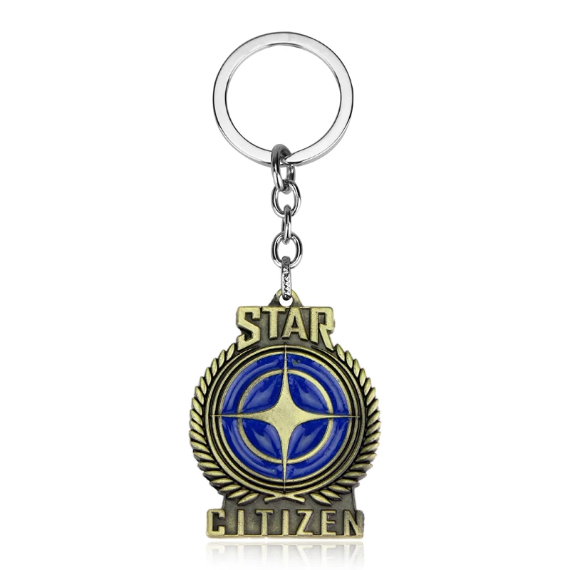Крутые игры серия Star Citizen брелок с эмблемой Starcitizen металлический кулон для ключей