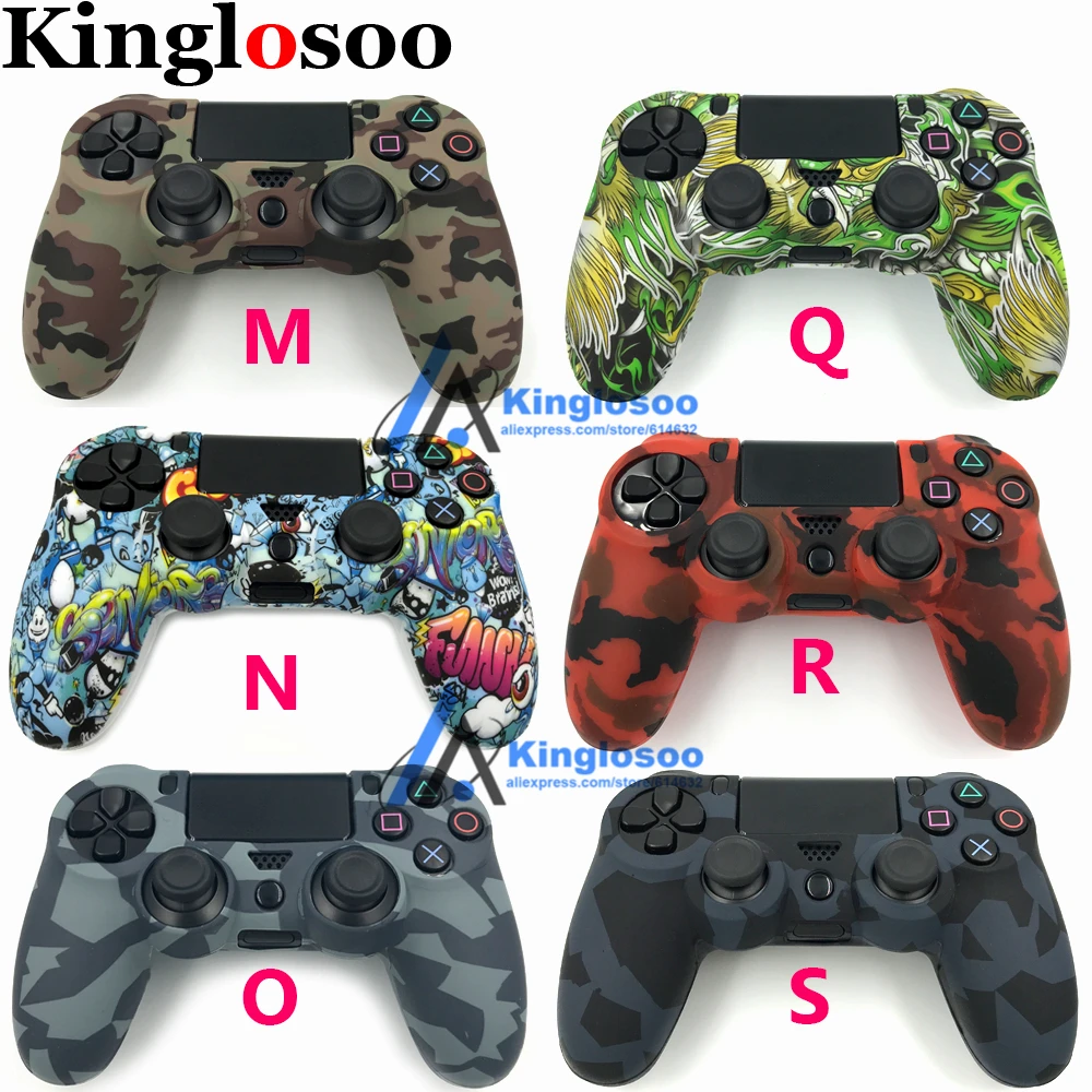 Силиконовый защитный чехол-накладка для Dualshock 4 Playstation 4 PS4 Pro тонкий контроллер