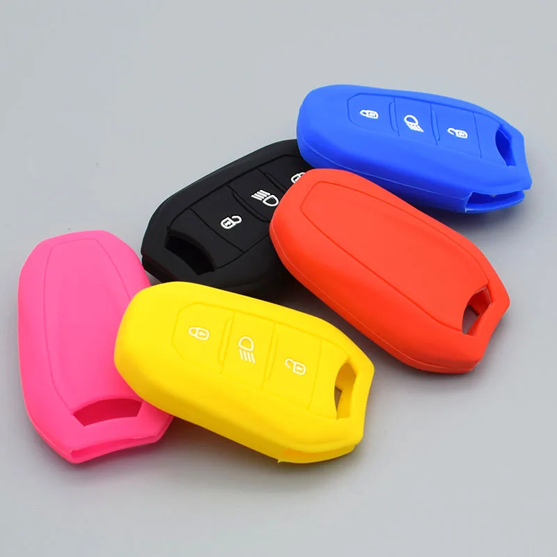 Для Peugeot 308 508 2008 3008 4008 5008 для Citroen smart remote 3 защитный силиконовый резиновый чехол
