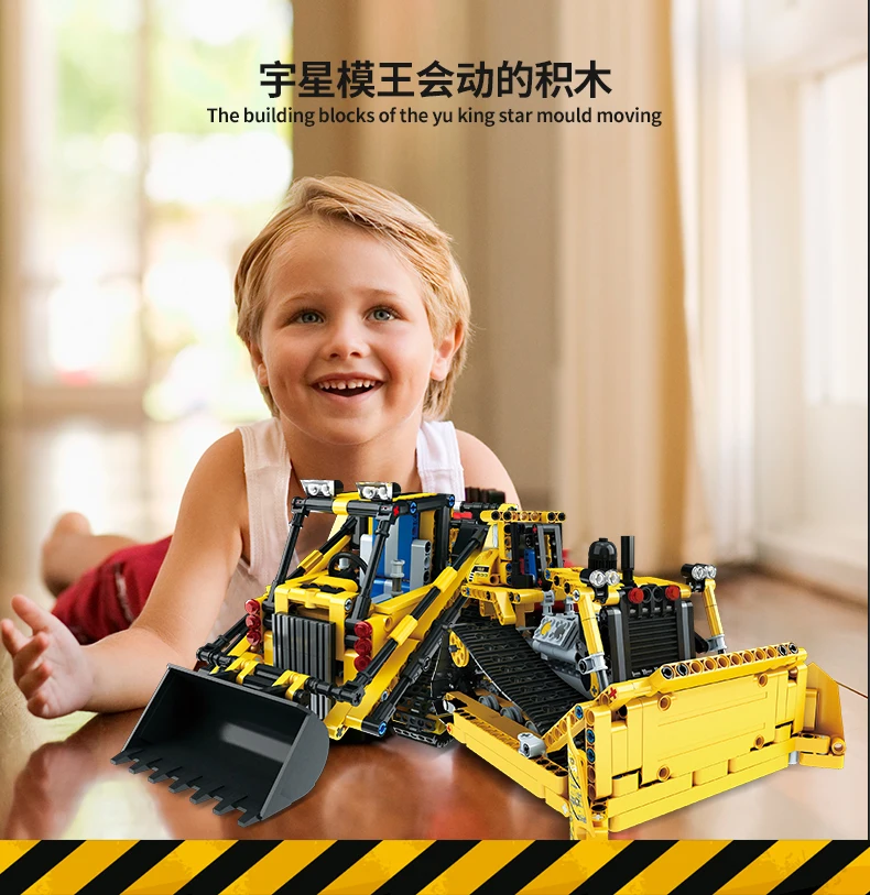 Форма King 13014 13015 13016 13017 Technic строительные блоки игрушки 8275 бульдозер 8043 экскаватор дистанционное управление нагрузки автомобиль подарки