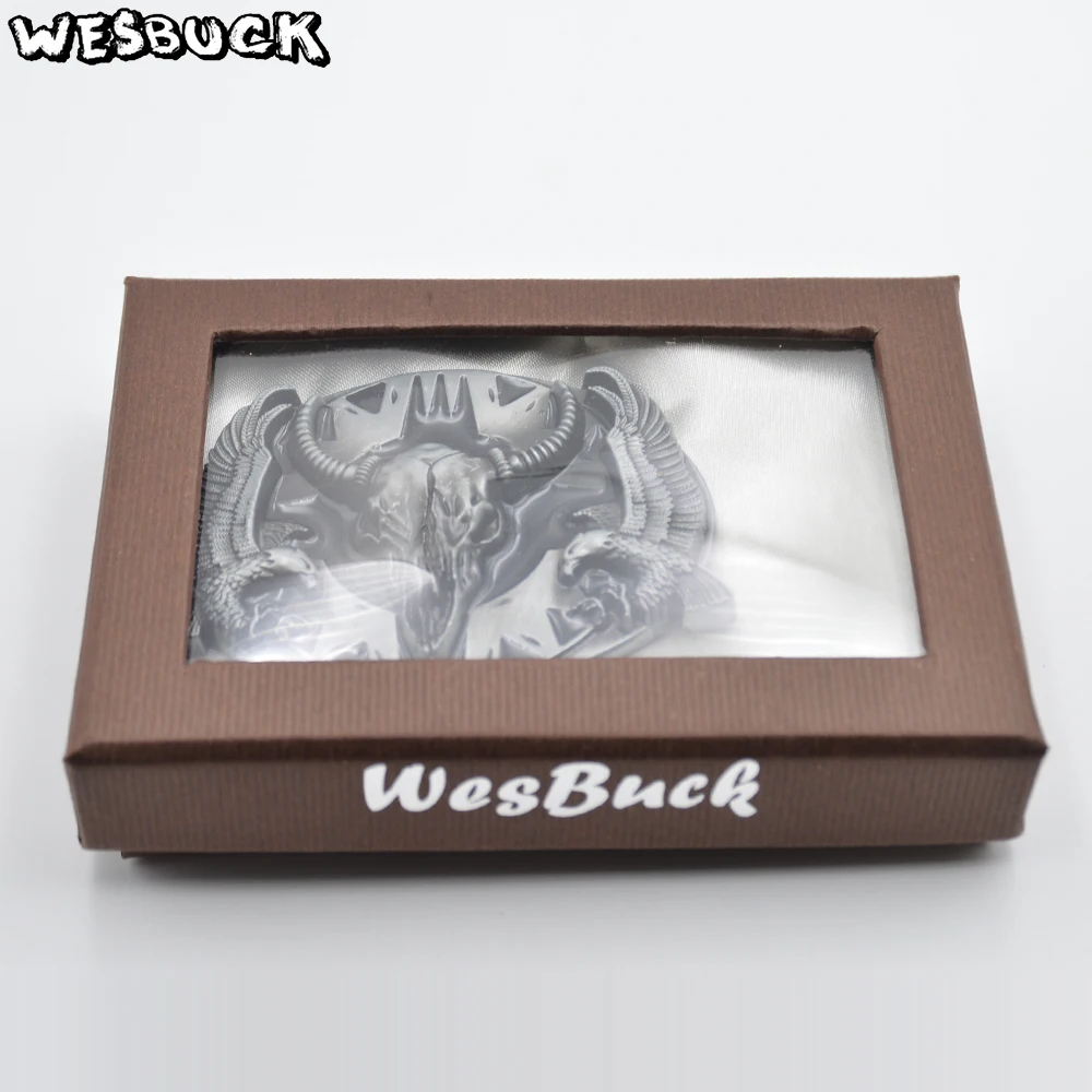 WesBuck бренд голова быка с пряжкой ремня летающего орла|Пряжки и крючки| |