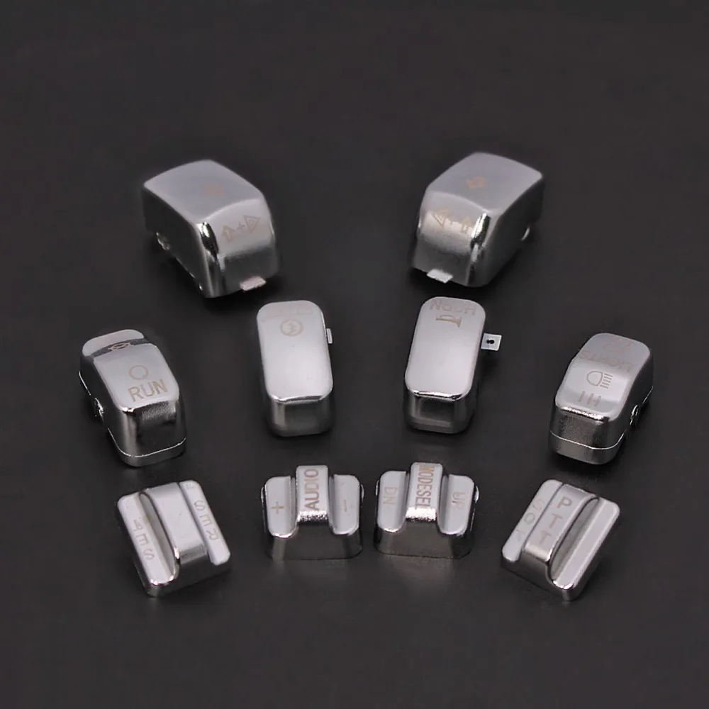 10 шт. черные хромированные кнопки из АБС пластика с ручным управлением для Harley 1996