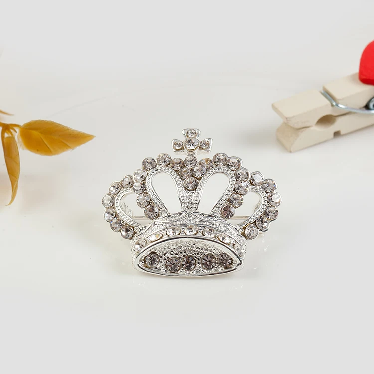 2020 брошь в виде короны для женщин и мужчин изысканная из сплава с кристаллами