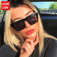 leonlion 2021 fashion luxury square sunglasses women candy color lens glasses classic retro outdoor shopping lentes de sol mujer