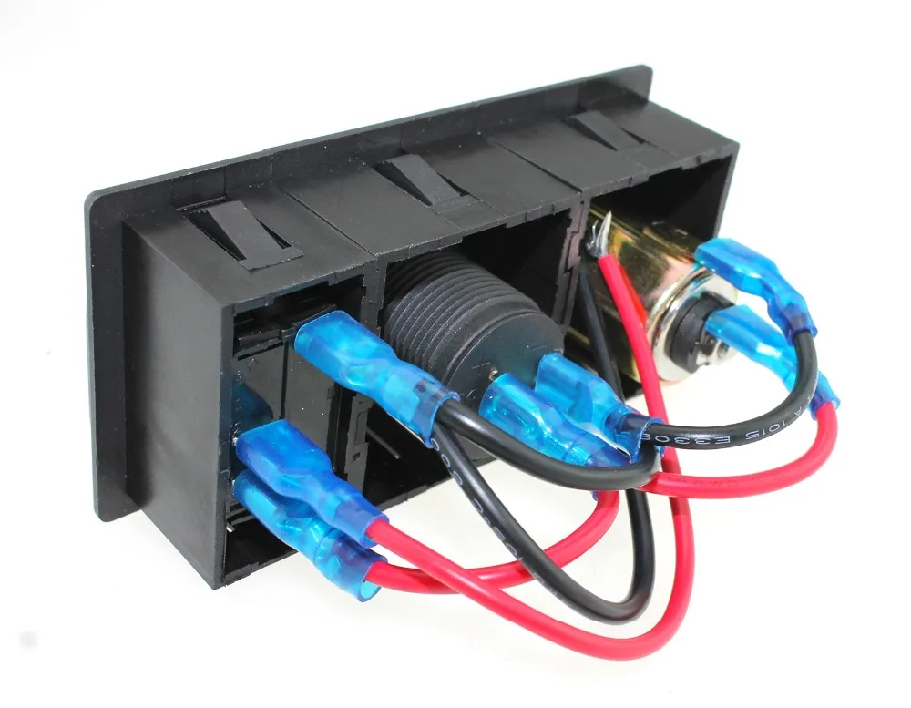 DC12V 24V 4.2A двойной USB Порты и разъёмы вольтметр Мощность прикуривателя с кулисный