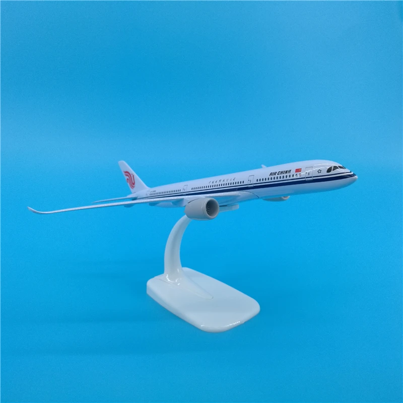 20 см Air China A350-900 модель пассажирского самолета Моделирование сплава Китай A350 модель самолета Подарочная коллекция игрушек для взрослых детей