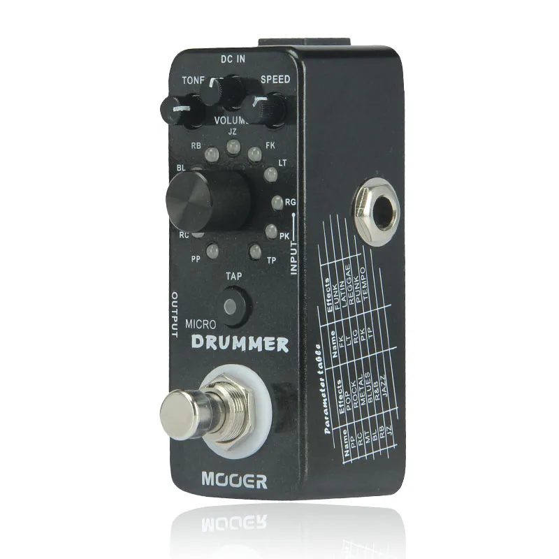 Цифровой барабан Mooer 121 с эффектом гитары|guitar effect pedal|effect pedalmooer micro |