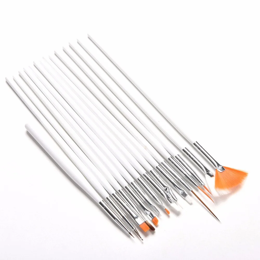 

Hot 15pc Nail Art UV Gel Design Brush Set Painting Pen Manicure Tips Tools