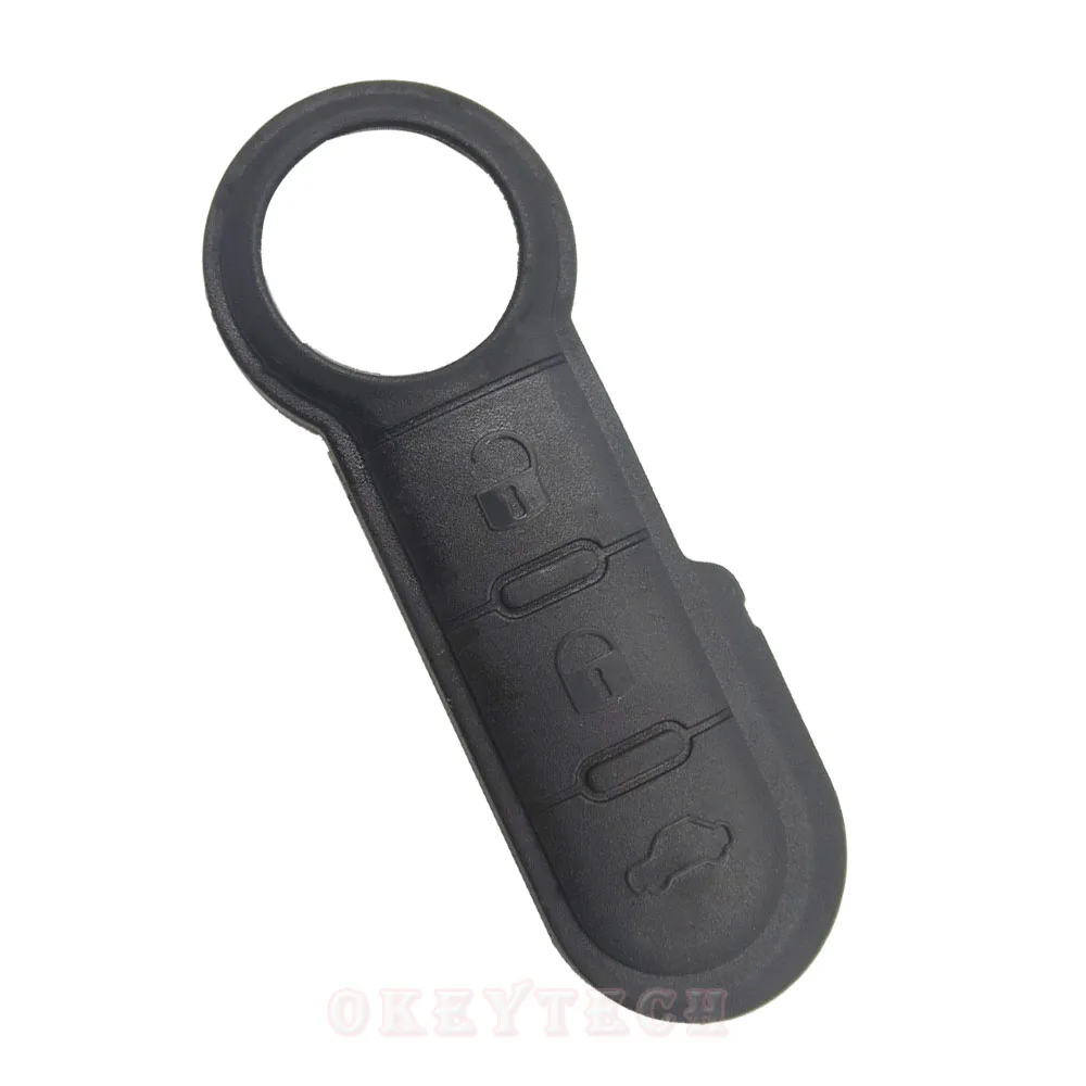 OkeyTech для Fiat Key Pad 3 кнопки Flip складывающийся силиконовый резиновый ремонт Сменный