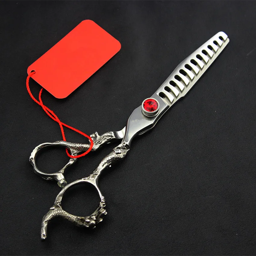 Профессиональные Парикмахерские ножницы 440c с драконом высококлассные