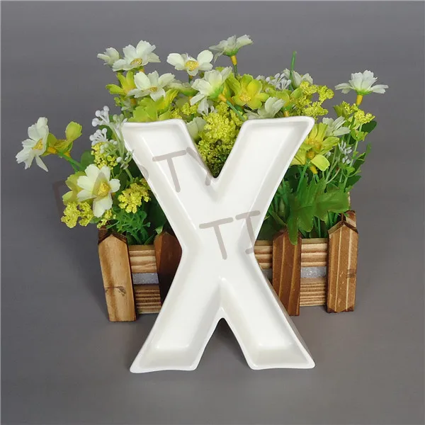 Керамическая тарелка с буквами керамическая белая для закуски | Дом и сад