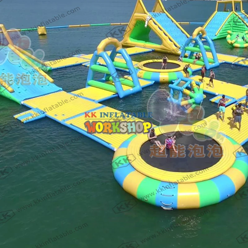 Goedkoop 0.9Mm Pvc Drijvende Commerciële Opblaasbare Waterglijbaan Park