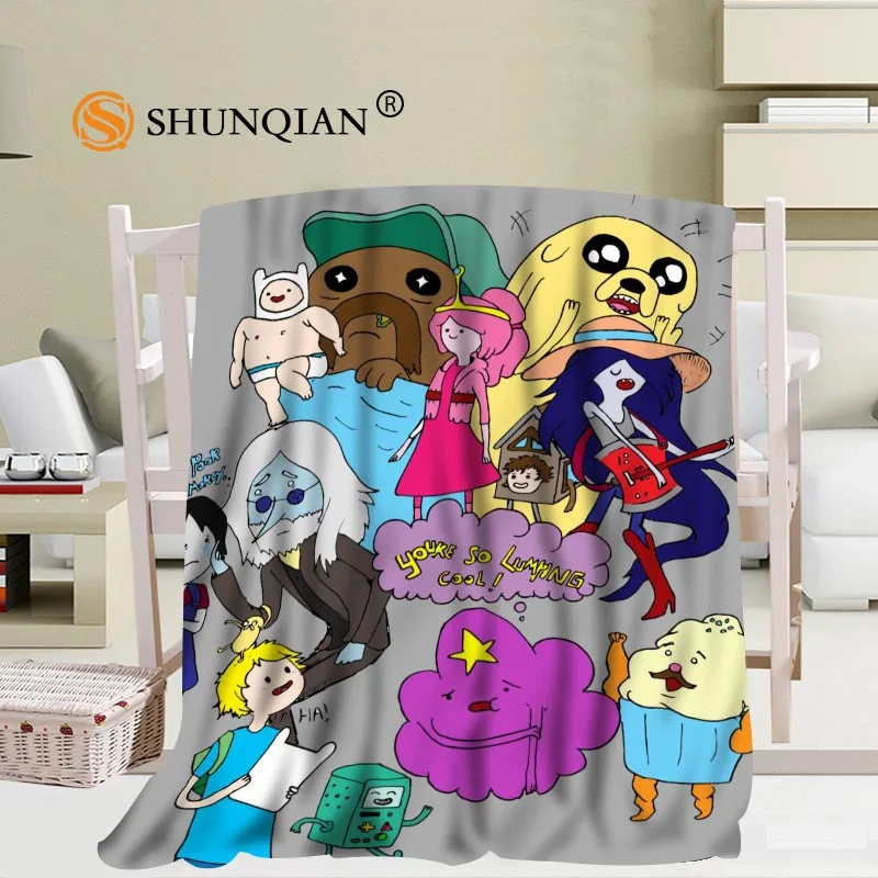 Adventure Time 03 одеяло мягкое DIY одеяло для дивана и кровати теплое одеяло для детей и взрослых на заказ 56x80Inch50X60Inch40X50Inch - Color: 10
