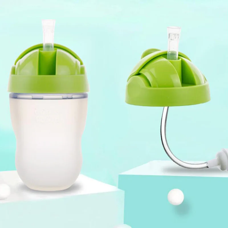 2 шт. чехол для детской бутылочки силиконовые крышки чашек аксессуары дети учатся
