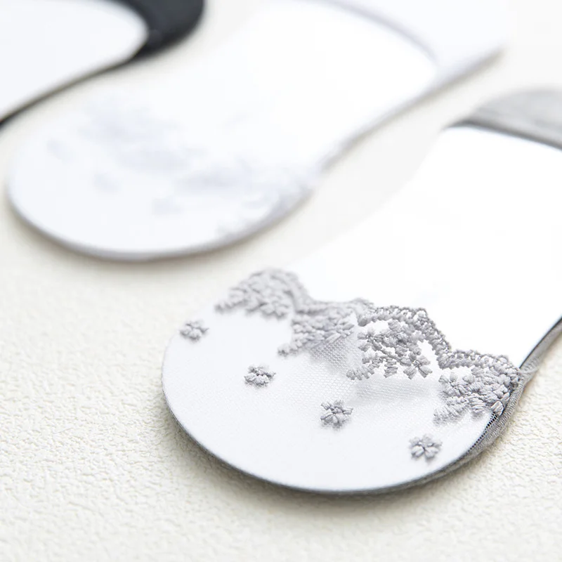 Модные короткие носки для отдыха с мелким носком и сеткой Женские тонкие