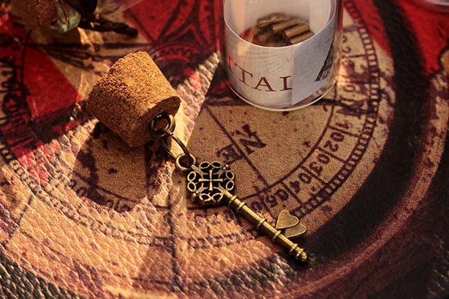 Винтажная деревянная стеклянная бутылка желаний 12 шт. подвеска в виде бутылки