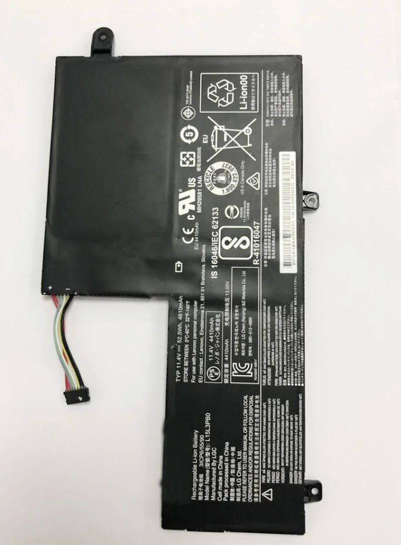 Аккумулятор для ноутбука GeLar 11 4 V 4610mAh L15L3PB0 Lenovo Flex 3 1470 1570 Yoga 500 15 ISK Edge 2