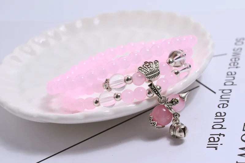 Новинка Браслет из натуральных кристаллов с бусинами для денежной переводной