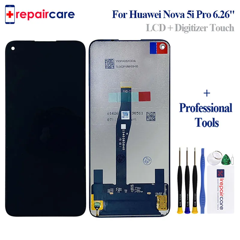 Черный Новый 6 26 &quotдля Huawei Nova 5i Pro ЖК дисплей сенсорный экран дигитайзер сборка