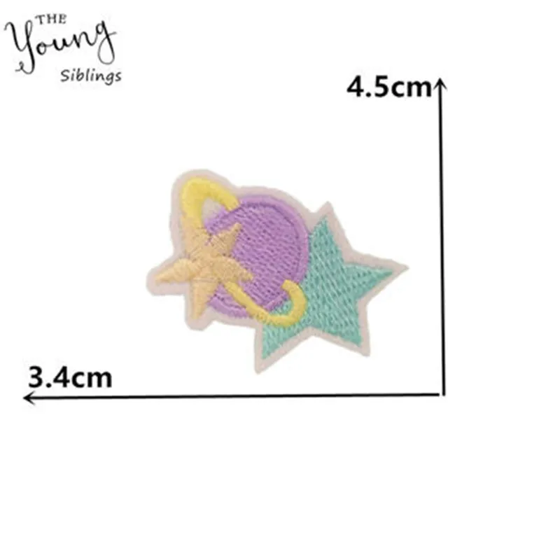 Швейные модные детские нашивки с изображением утюга из мультфильма вышивка