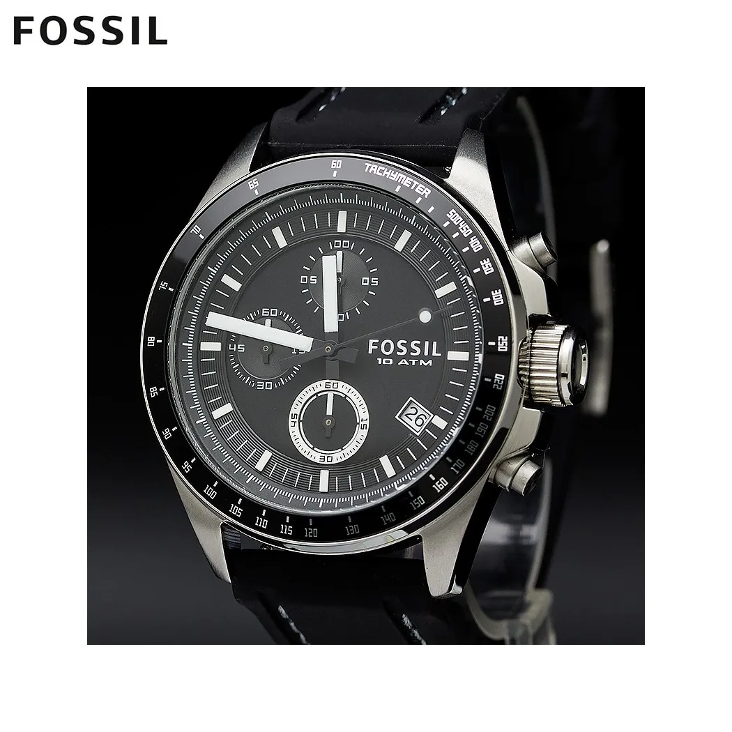 Наручные часы Fossil CH2573IE мужские с кварцевым хронографом на пластиковом