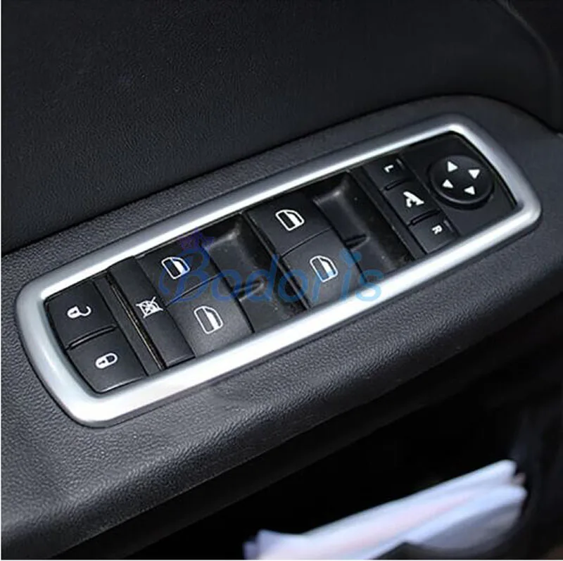 Для Dodge Journey JUCV Fiat Freemont 2013-2018 Выделите Серебряное окно стекло переключатель Крышка