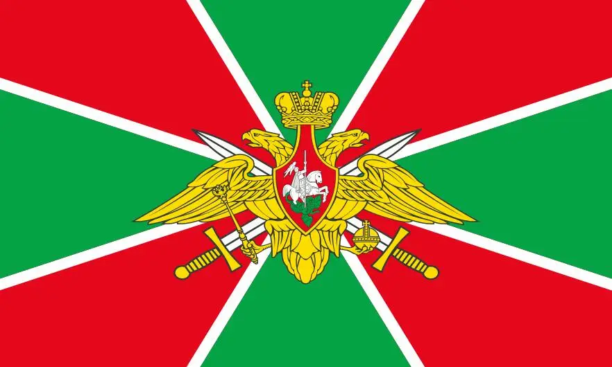 Double sided Кафник, 90*150 см/128*192 см/192*288 см с флагом российской армии, погранники России, флаг полиэстер, баннер, летающий на заказ - Цвет: Double sided