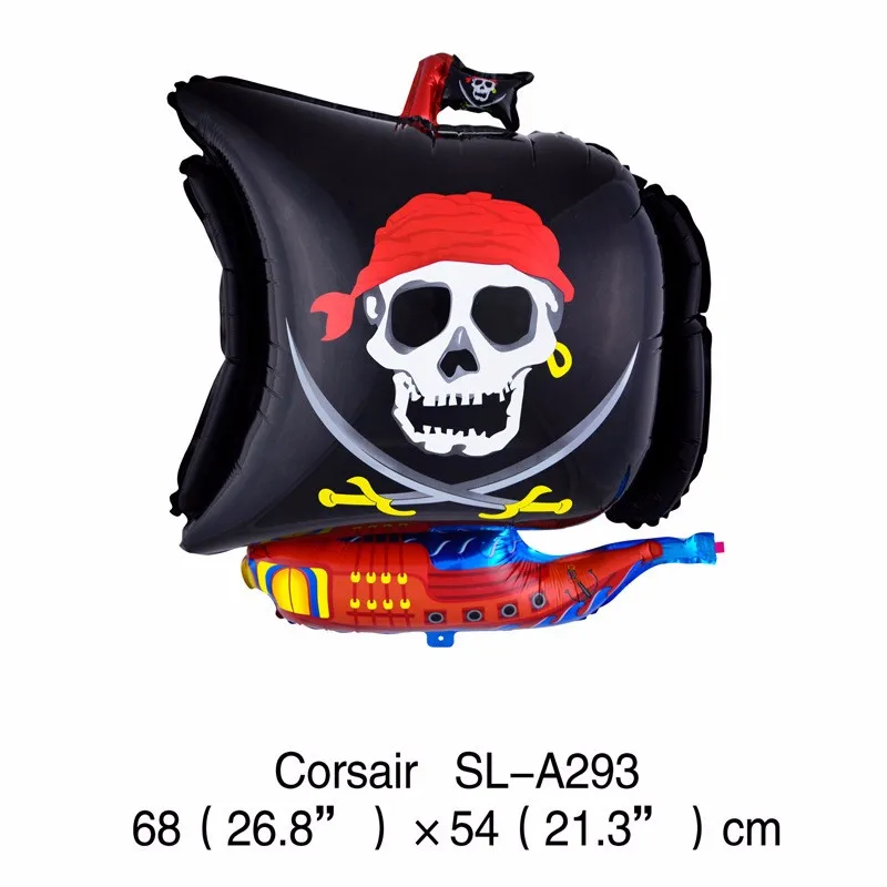 5 шт./компл. пиратский корабль на Хэллоуин комбинация фольга воздушный шар