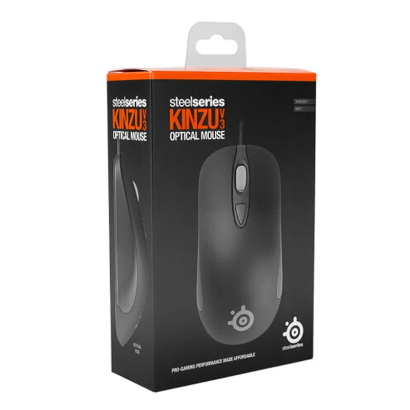 With Retail Package Оригинальная оптическая игровая мышь SteelSeries Kinzu V3, производительность 4000 dpi, 4 кнопки, USB Проводная компьютерная мышь Steelseries - Цвет: With Retail Package