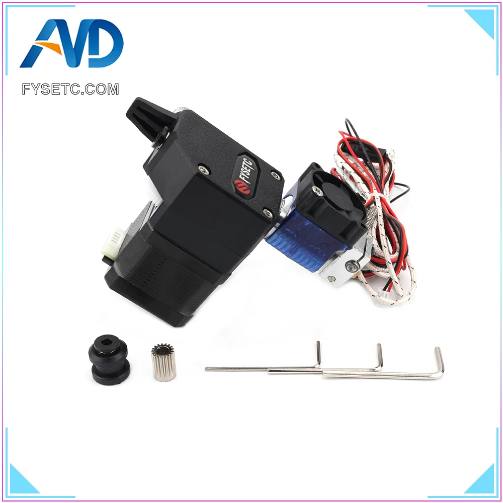 Черный BMG экструдер V6 HOTEND с датчиком PT100 двухприводный для Wanhao D9 Creality CR10 Ender 3 Anet E10 |