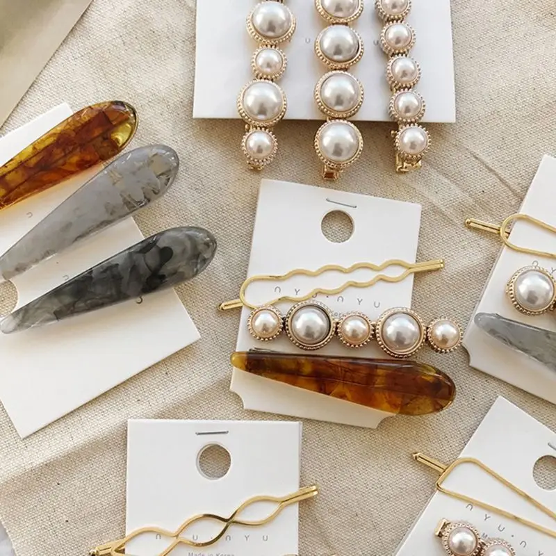 3 шт./компл. корейский стиль женские шпильки в форме утконоса из золотого