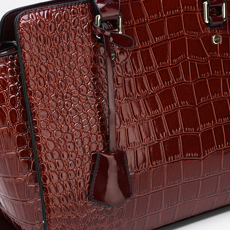 Сумка трапеция из высококачественной лаковой кожи женская сумка роскошный бренд