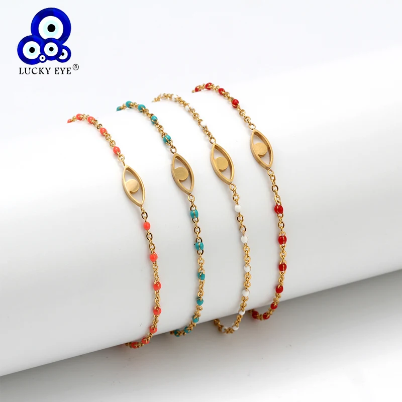 Браслет Lucky Eye мини бусины Турецкий Дурной глаз очаровательный браслет