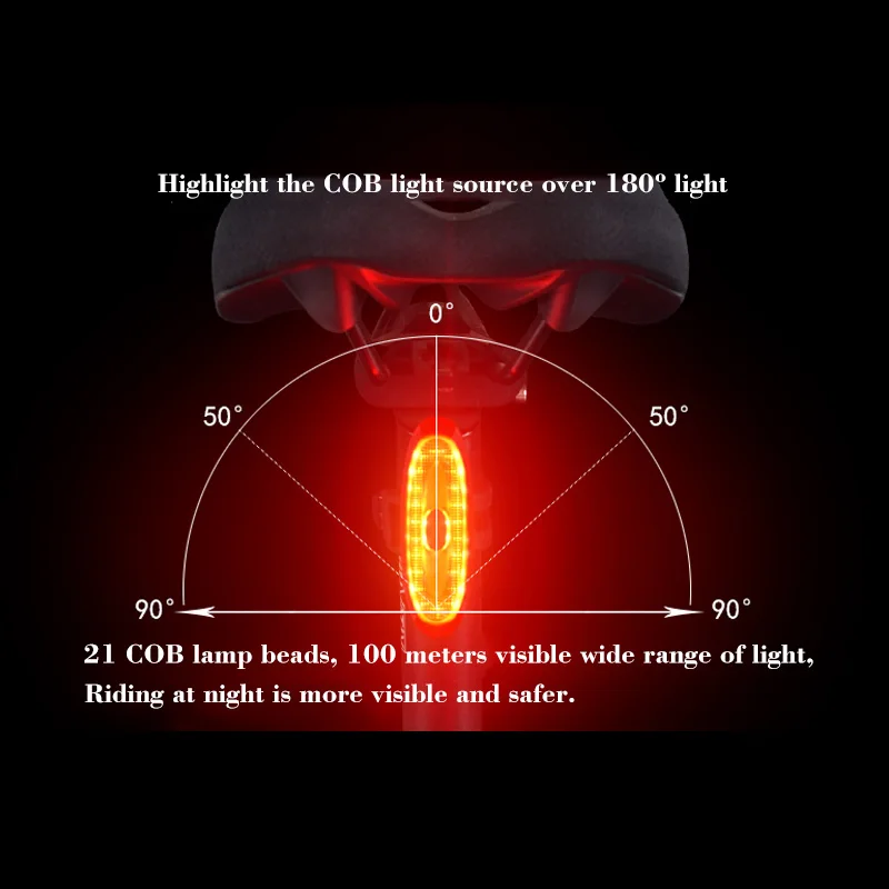 LINGMAI Bicycle Rear Light Led Rechargeable USB Safety Taillight Cycling Waterproof Mtb Tail Back Lam | Спорт и развлечения