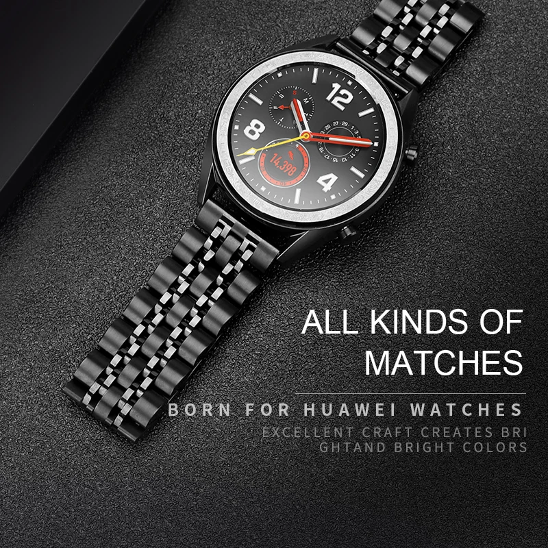 Ремешок из нержавеющей стали для Huawei watch GT 2 pro gt 2e /dream/magic se запасной металлический
