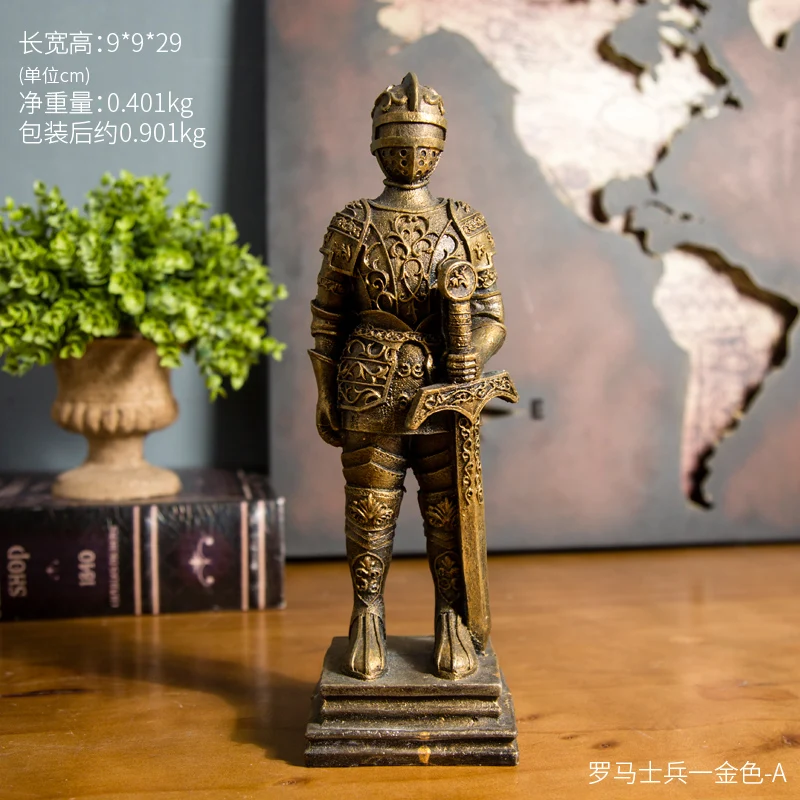 Glory-sword Креативные европейские ретро украшения для солдатской комнаты, украшения для дома, гостиной, мебели - Цвет: Glory-sword