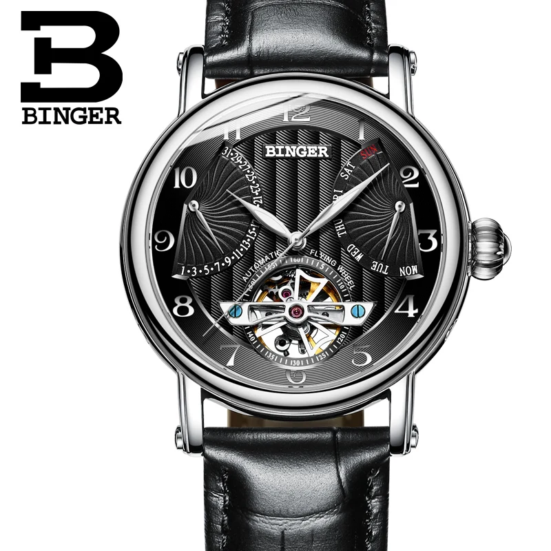Мужские часы с большим циферблатом Montre homme деловые автоматические турбийоном