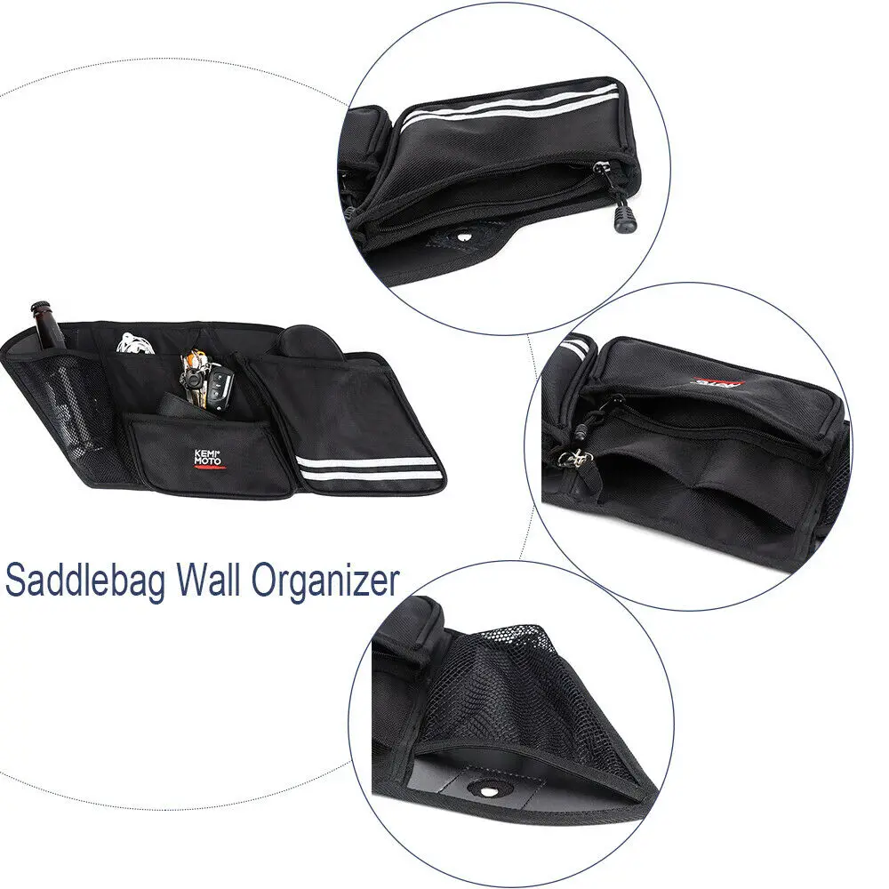 Мотоцикл седельная сумка органайзер для хранения инструментов Touring Street Glide Road King
