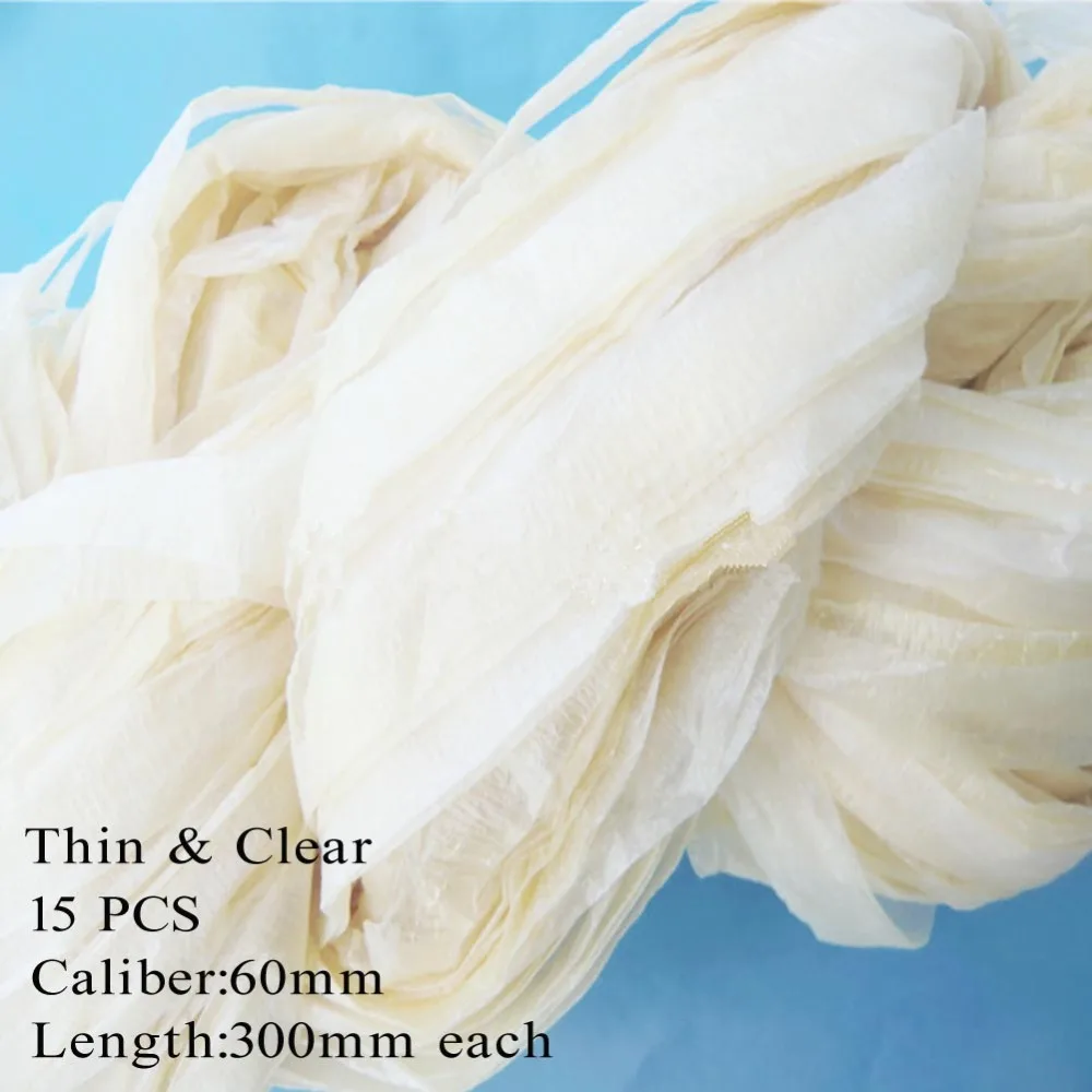 Трубчатая оболочка для сухих сосисок 15 шт./лот каждый корпус хот догов 60*300 мм