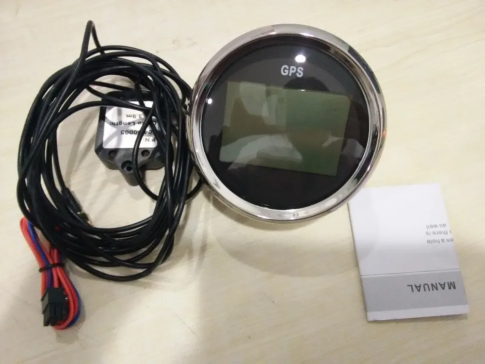 Цифровой GPS Спидометр 85 мм черный индикатор скорости спидометр прибор измерение