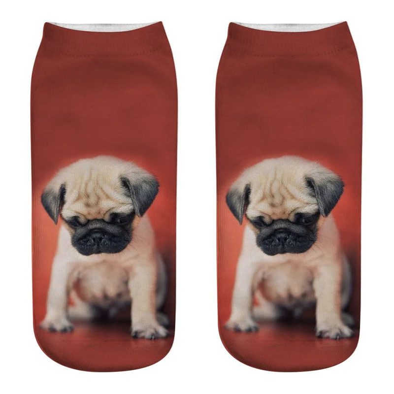 3 Dreamlikelin Kawaii Dog 3D принт женские носки 27 стилей золотой ретривер Schnauzer милые носки до лодыжки для женщин детей - Цвет: 3