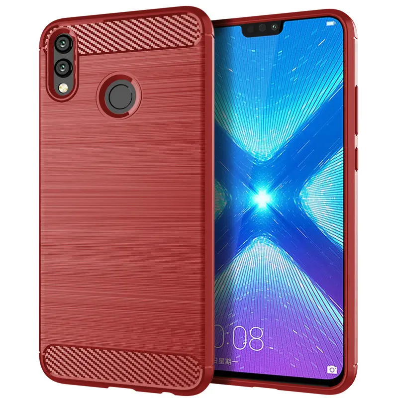 Крышка для huawei Honor 8x силиконовый чехол Броня бампер противоударные крышки Чехлы
