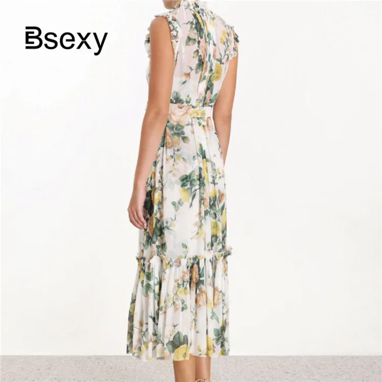 Неделя мода женская набивка юбка камуфляж 2019 летняя степь без рукава