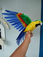 artificial bird model beautiful feathers 43x60cm spreading wings parrot bird handicraft home garden decoration gift p2708