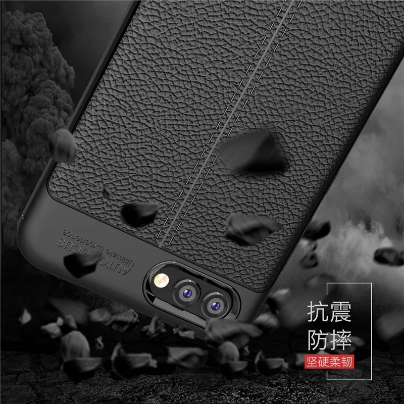 Личи шаблон кожаный чехол Мягкая обложка для huawei Honor V9 играть V10 9 lite 8x 7x P8 2017 p9 p10 plus