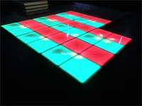 2 pieces waterproof ip65 dmx 31ch top disco dance floor 720 rgb colorful leds 1m1m rgb light up dance flooring