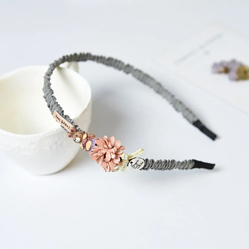 3 Korean Flower Headband for Girls Rhinestone Crown Hairbands High Quality Women& Girls Hair Accessories Party Handmade Jewelry - Цвет: 3
