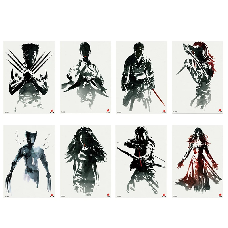 1 шт. водонепроницаемые временные тату наклейки для мужчин и женщин полностью