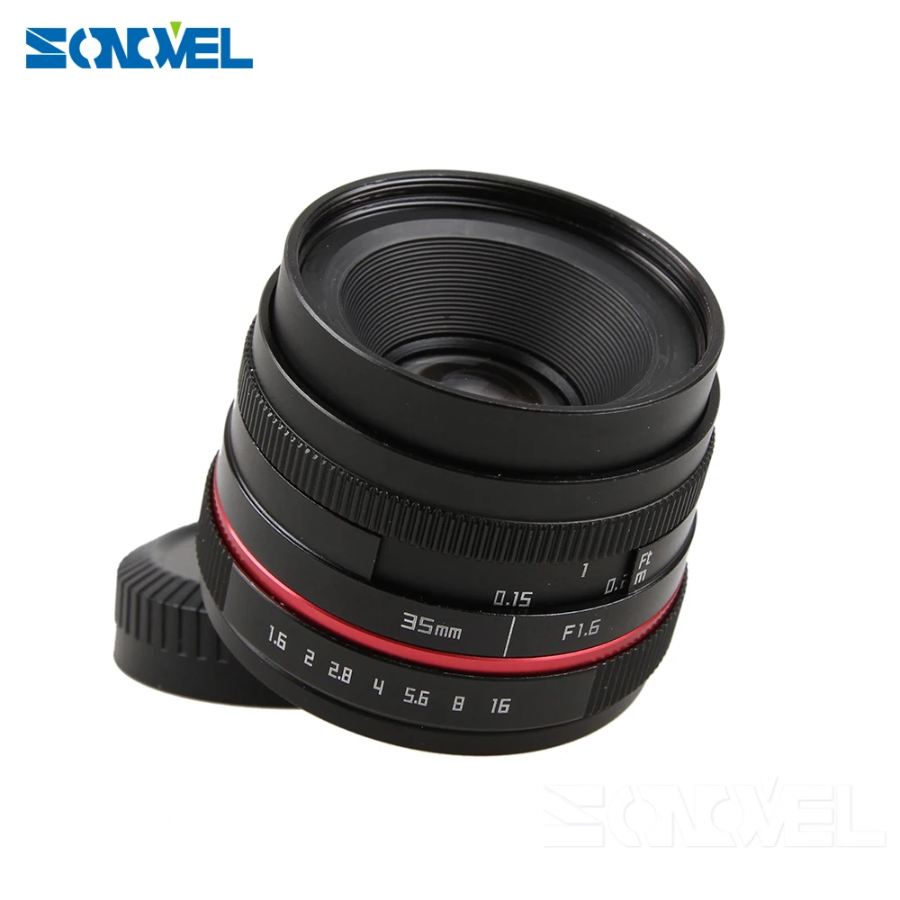35 мм F1.6 маленький широкоугольный ручной фотообъектив для фотоаппарата Olympus Panasonic