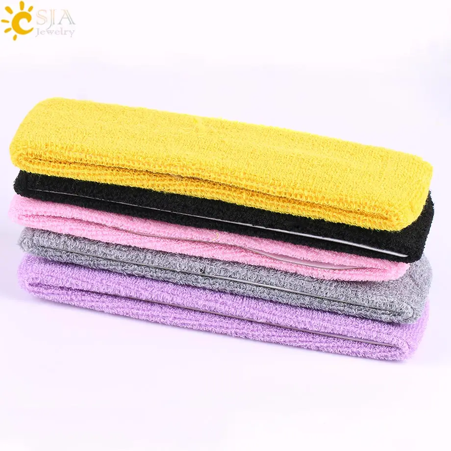 Мужская хлопковая эластичная повязка на голову CSJA для спортзала спорта